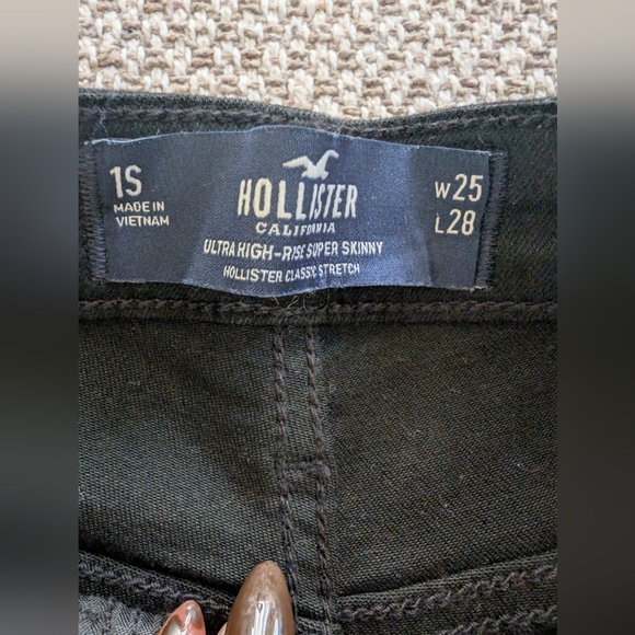 Hollister Women's Black Skinny Jeans Baddie - Picture 7 of 7
